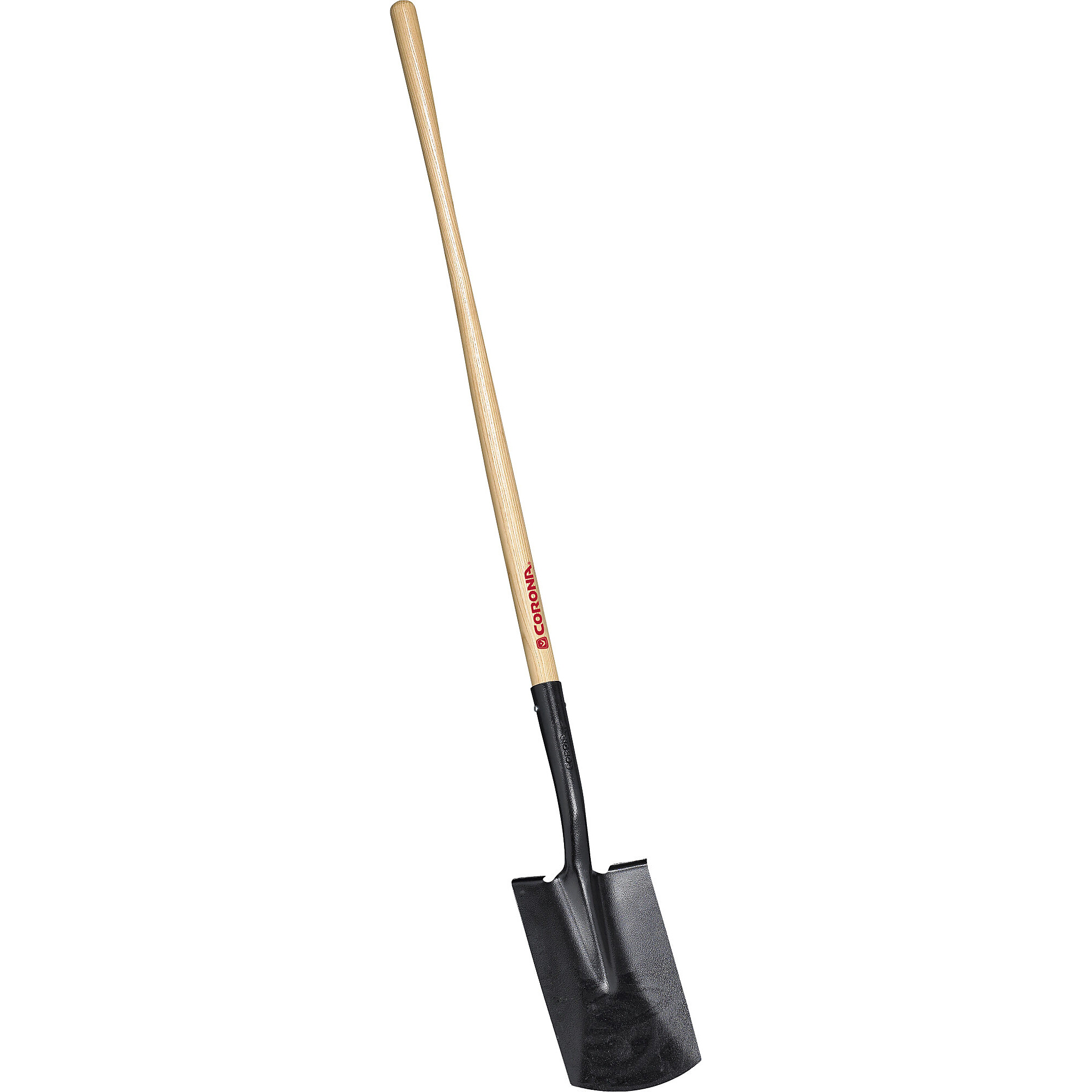 Corona Garden Spade Shovel — 15-Gauge, 48in. Wood Handle, Model# SS 29000